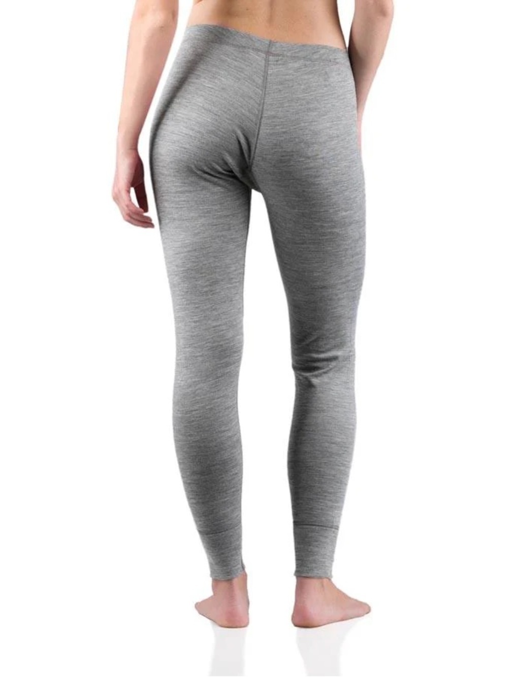 Meriwool Women’s Merino Wool Base Layer Heathered Gray Leggings